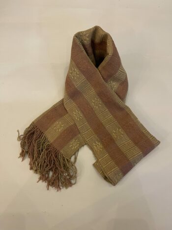 DEKIブータン産ストール23063Wild silk（野蚕） 70% COTTON 30%